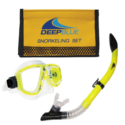 Deep Blue Bora Snorkeling Set Yellow - Supersports Thailand