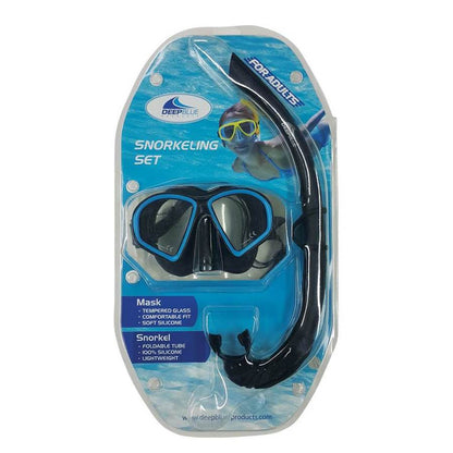 Deep Blue Covert Snorkeling Set Blue - 1