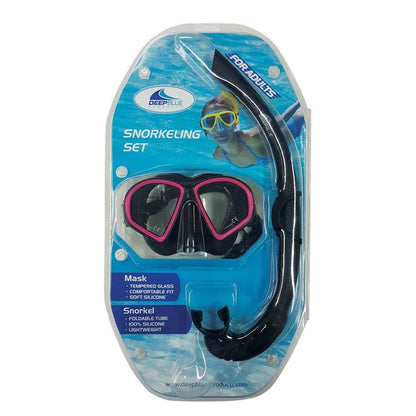 Deep Blue Covert Snorkeling Set Pink - 1