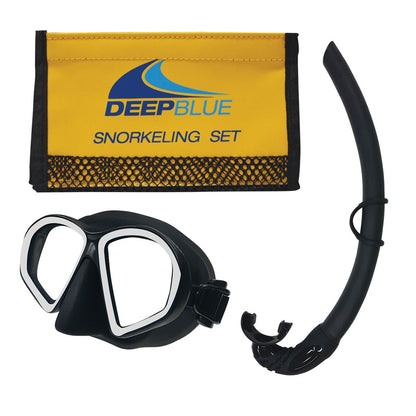 Deep Blue Covert Snorkeling Set Black/White - Supersports Thailand
