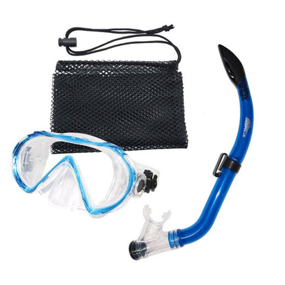 Deep Blue Fiji Silicone Junior Snorkeling Set Blue - 2