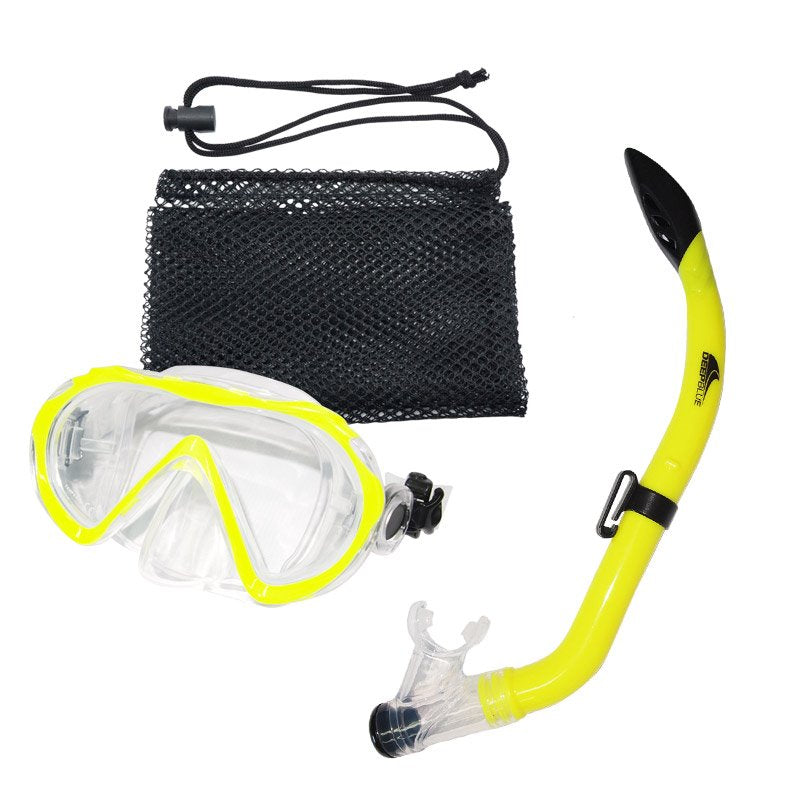 Deep Blue Fiji Silicone Junior Snorkeling Set Yellow - 2