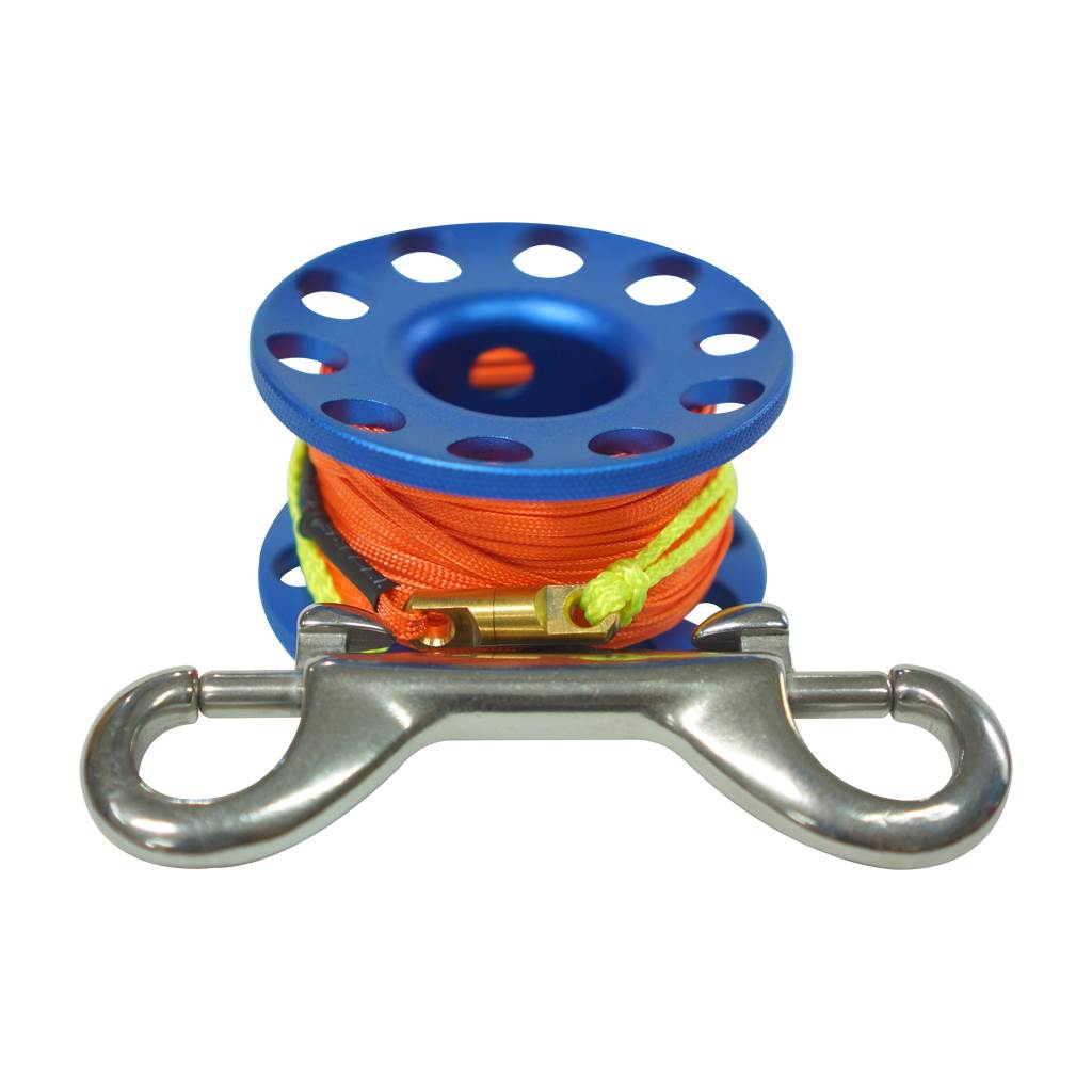 Deep Blue Finger Reel Aluminium 15m - 1