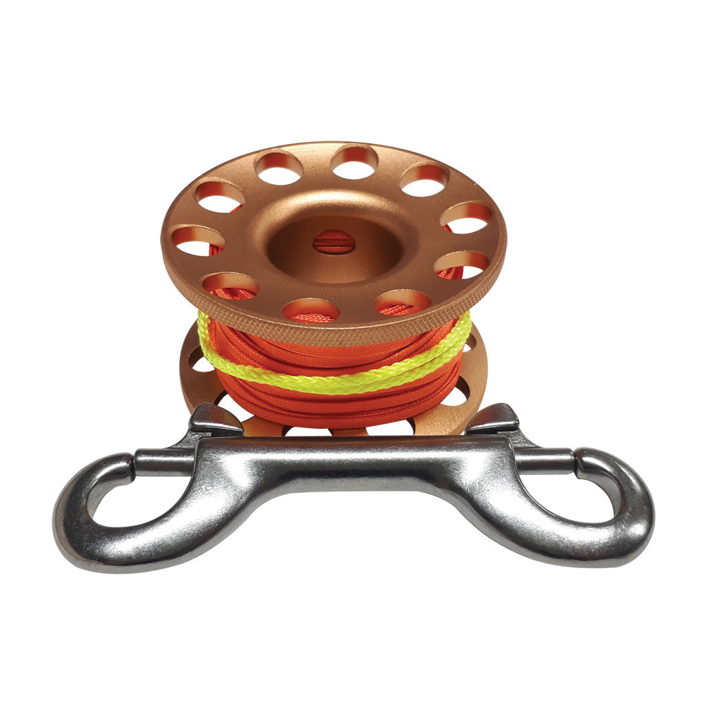 Deep Blue Finger Reel Aluminium 15m - 2