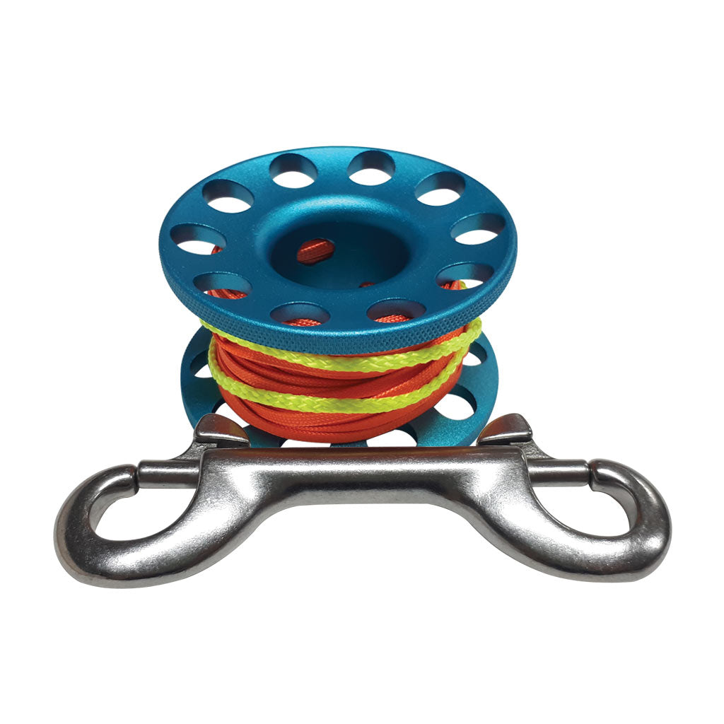 Deep Blue Finger Reel Aluminium 15m - 4