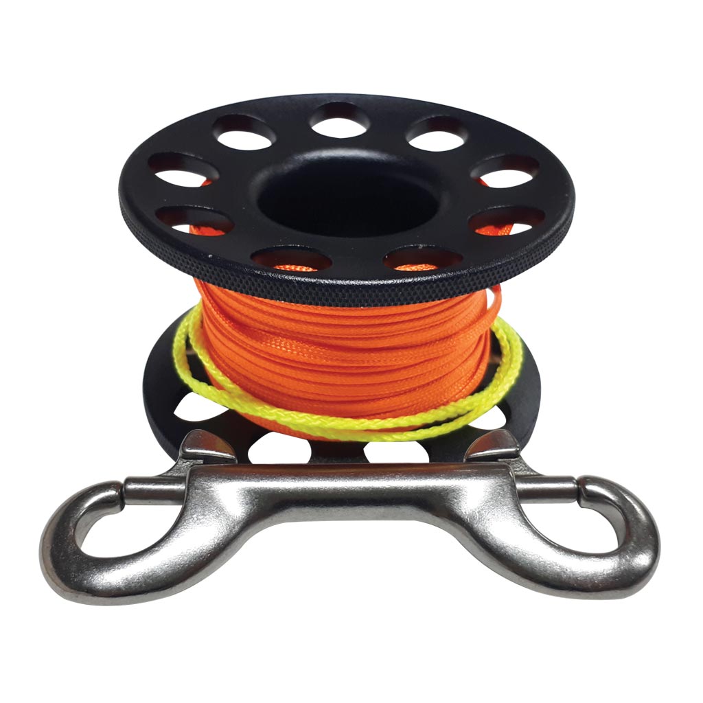 Deep Blue Finger Reel Aluminium 30m - 1