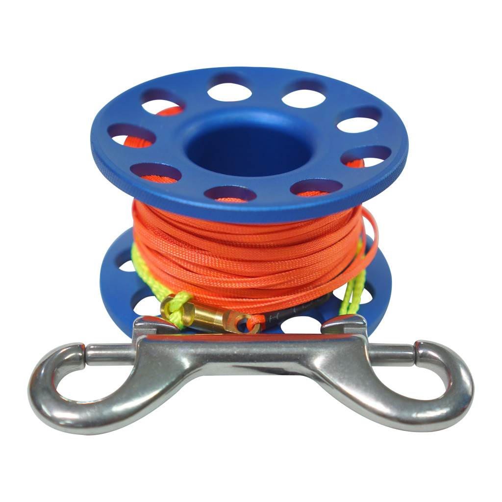 Deep Blue Finger Reel Aluminium 30m - 2