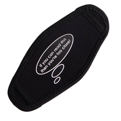 Deep Blue Mask Strap Cover w. Print - 1