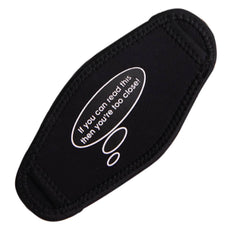 Deep Blue Mask Strap Cover w. Print - 1