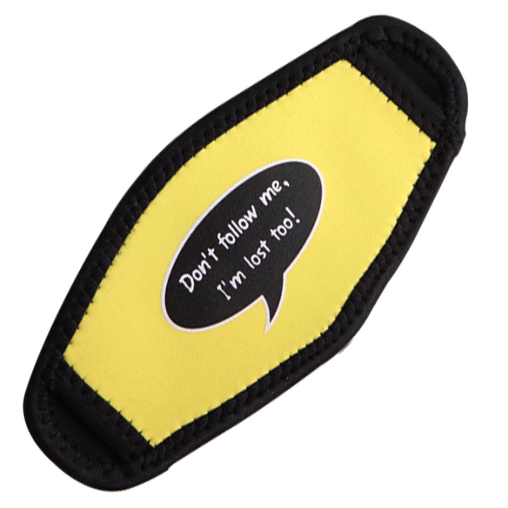 Deep Blue Mask Strap Cover w. Print - 3