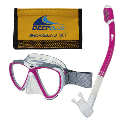 Deep Blue Orca Snorkeling Set Pink - 2
