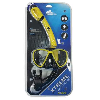 Deep Blue Orca Snorkeling Set Yellow - 1