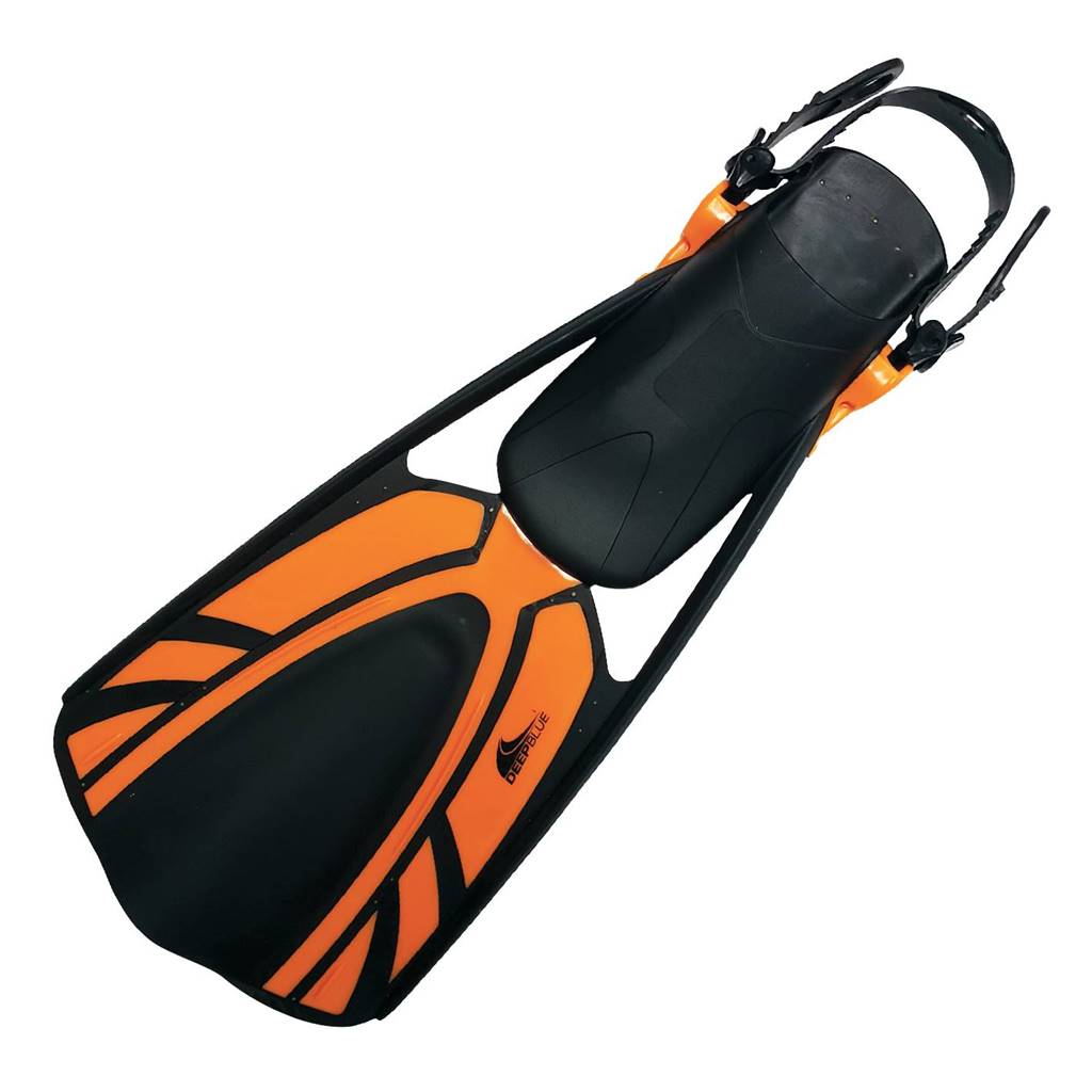 Deep Blue Speed 3 Fins Orange - 1