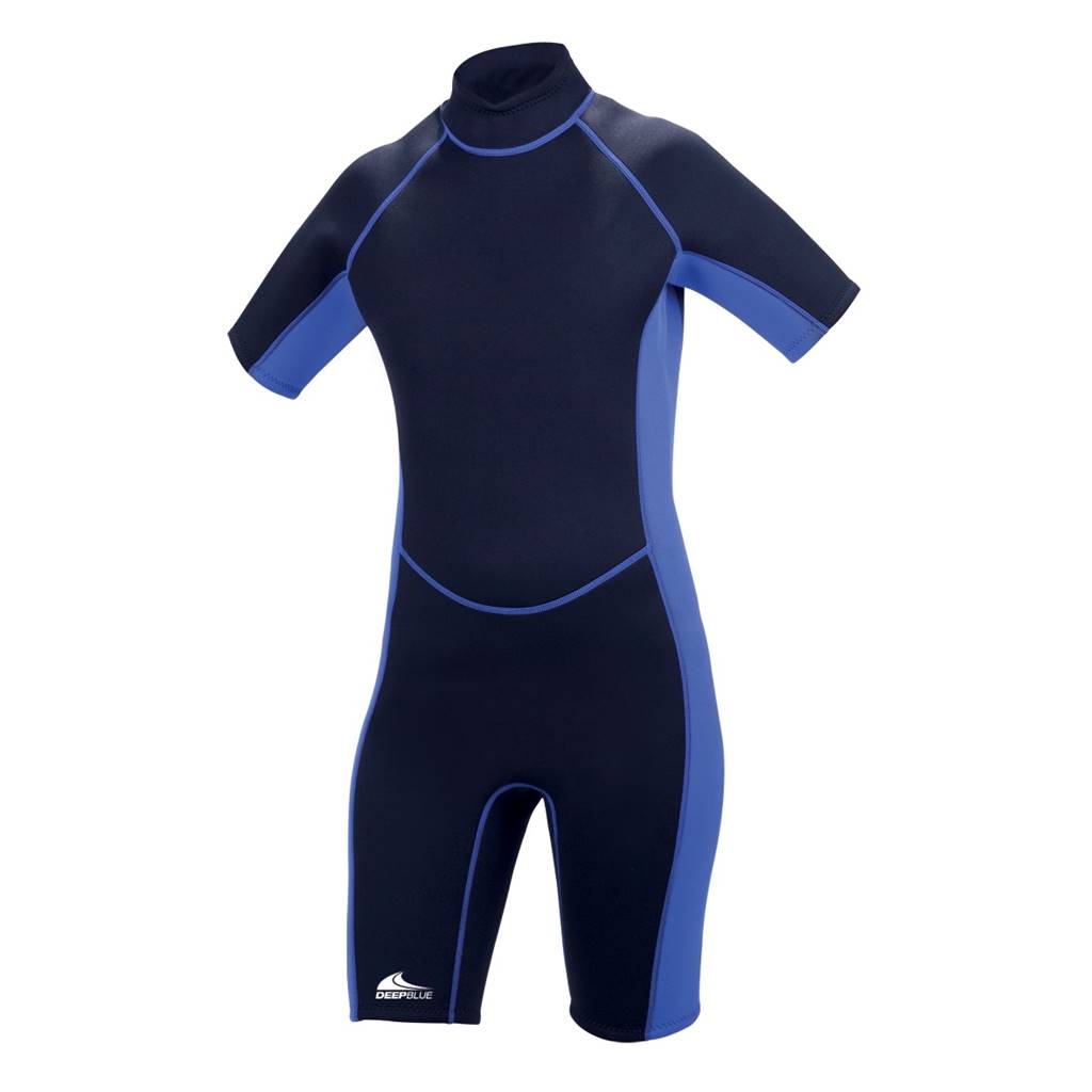 Deep Blue Sportflex Shorty Wetsuit 3mm - Black/Blue - 1 Supersports Thailand