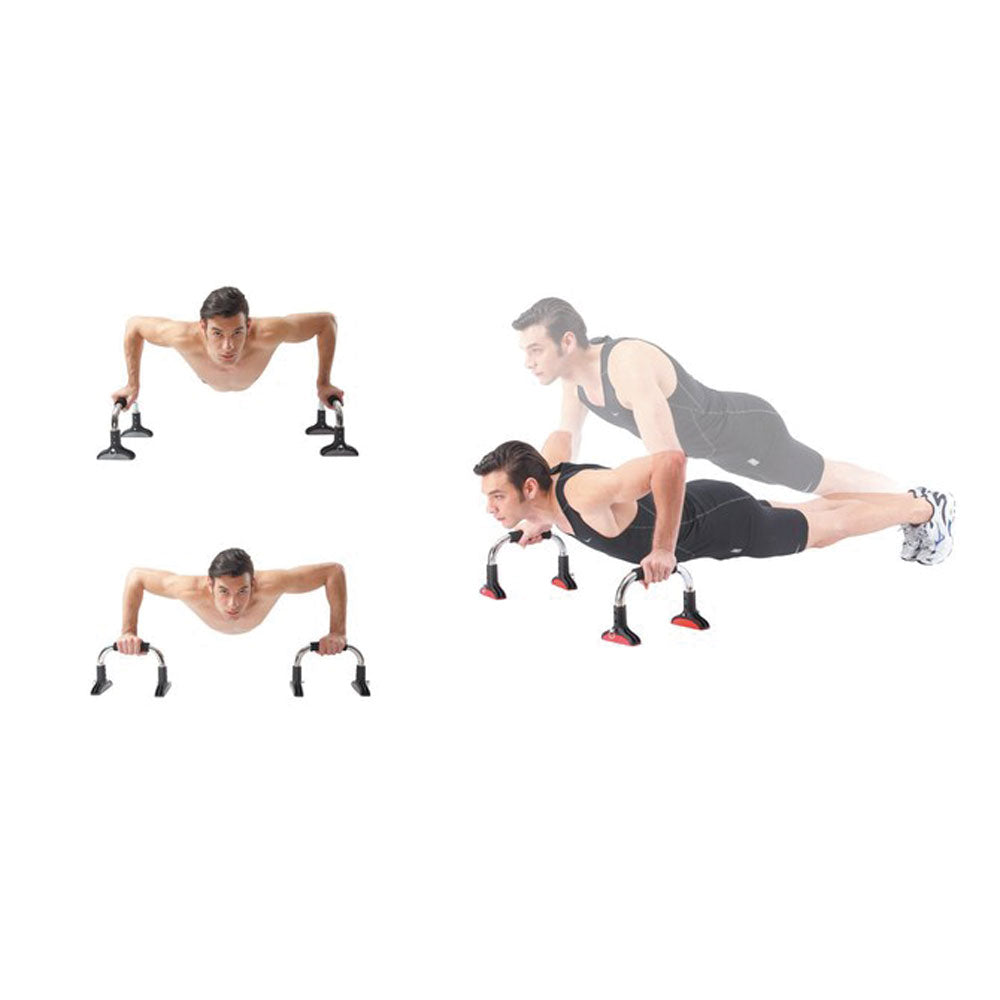 EXERCISE ชุดวิดพื้น SG-1306 ปรับระดับความสูงได้ สีดำ/แดง - 3
