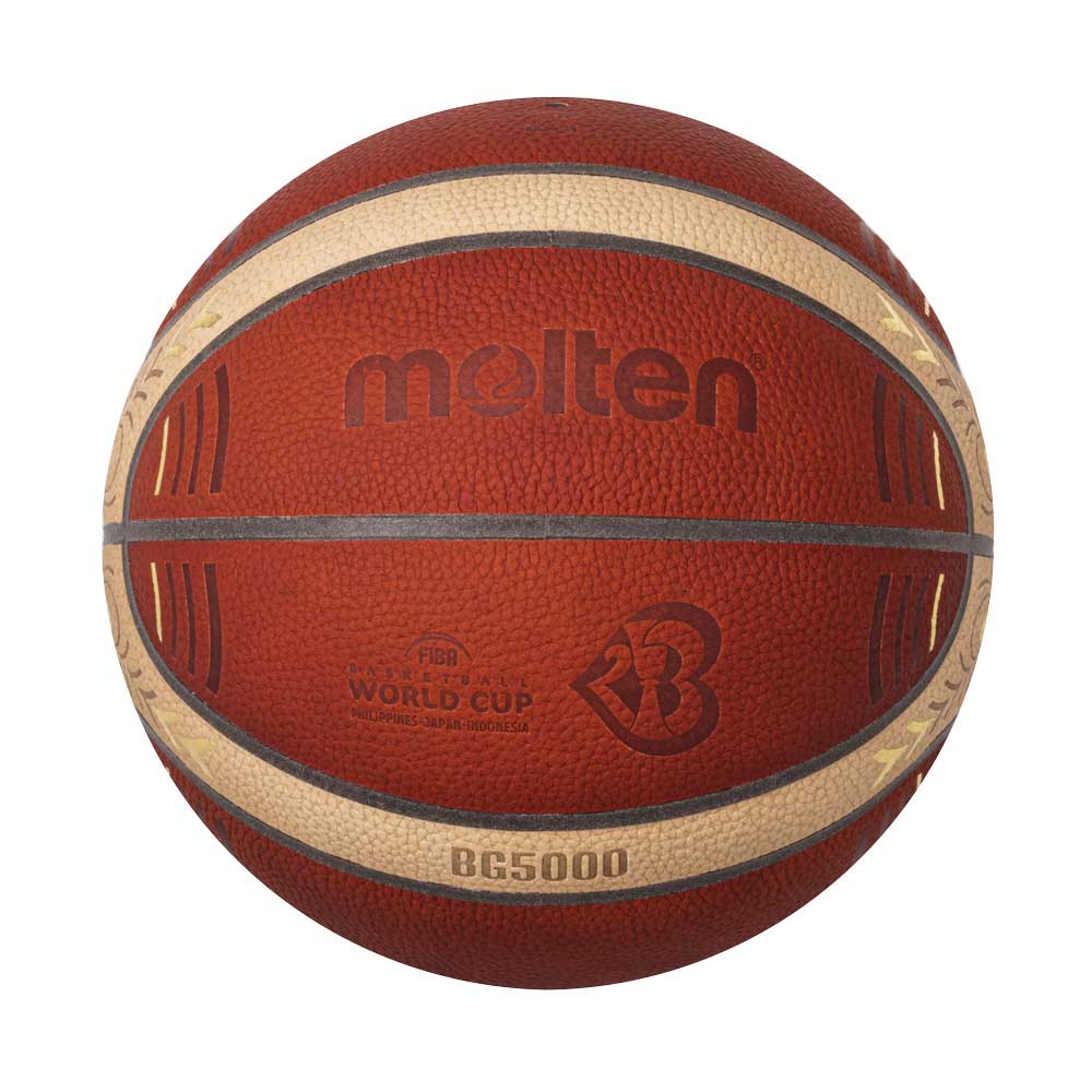 MOLTEN บาสเก็ตบอล หนังแท้ B7G5000-M3P World Cup เบอร์ 7 FIBA Approved - 1