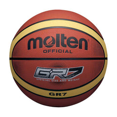 MOLTEN บาสเก็ตบอลยาง รุ่น BGRX7 เบอร์ 7 สีน้ำตาลเหลือง - 1