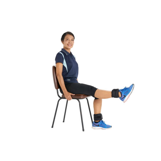 EXERCISE ถุงทรายข้อเท้า/ข้อมือ ขนาดน้ำหนัก 1กก./คู่ AB3719A ผ้า Neoprene สีดำ - 4