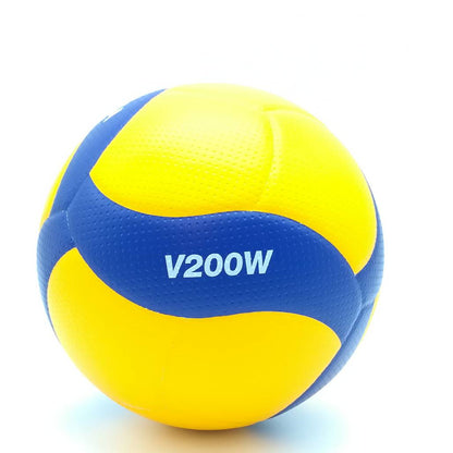 MIKASA วอลเลย์บอล V200W เบอร์ 5 สีเหลือง/น้ำเงิน FIVB Approved - 3