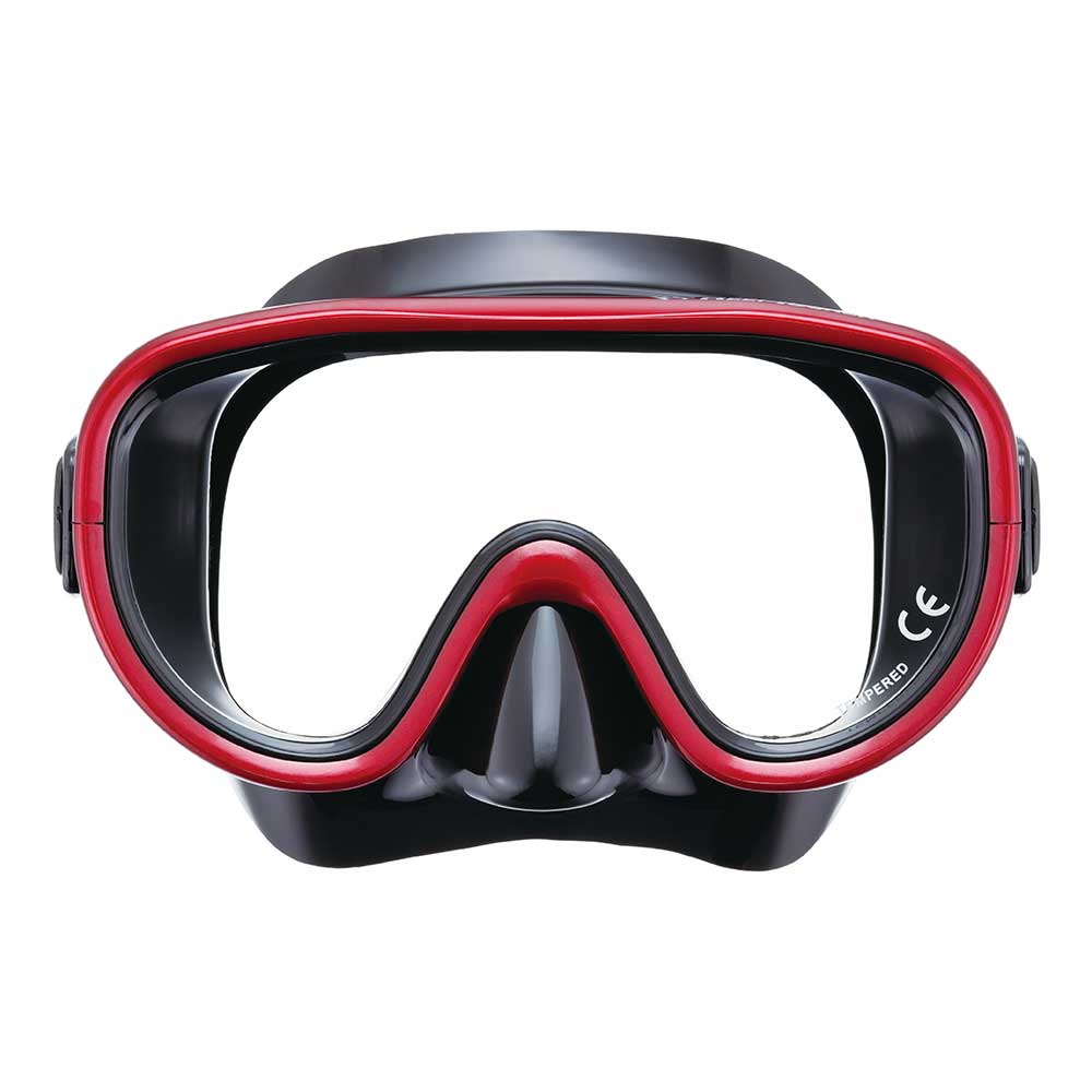 REEF TOURER หน้ากากดำน้ำชุด รุ่น RC9104 สีดำ/แดง - 2
