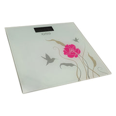 EXEO เครื่องชั่งน้ำหนัก ดิจิทอล EB9460 150kg. ลายดอกไม้พื้นขาว - 1