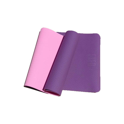 EXEO แผ่นรองออกกำลังกาย / เสื่อโยคะ TPE 2 Tone AB8001 6 mm. สีชมพู/ม่วง - 1