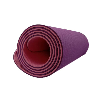 EXEO แผ่นรองออกกำลังกาย / เสื่อโยคะ TPE 2 Tone AB8001 6 mm. สีชมพู/ม่วง - 3