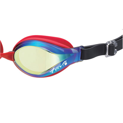VIEW แว่นตาว่ายน้ำเด็ก 6-12 ปี V760JASAM เลนส์ฉาบปรอท สีดำ ปรอทเหลือง - 2