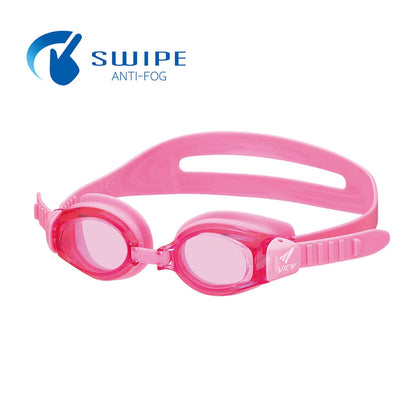 VIEW แว่นตาว่ายน้ำเด็ก 4-9 ปี ซิลิโคน V730JASA สีชมพู - 1