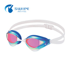 VIEW แว่นตาว่ายน้ำ แข่งขัน V230ASAMC เลนส์ฉาบปรอท สีฟ้าปรอทรุ้ง FINA Approved - 1