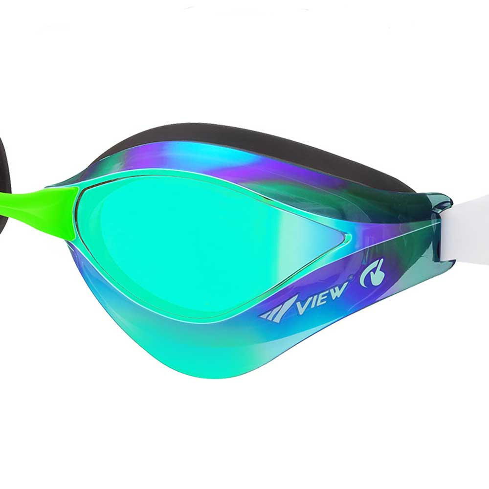 VIEW แว่นตาว่ายน้ำ แข่งขัน V230ASAMC เลนส์ฉาบปรอท สีเขียวปรอทเขียว FINA Approved - 2 Supersports Thailand