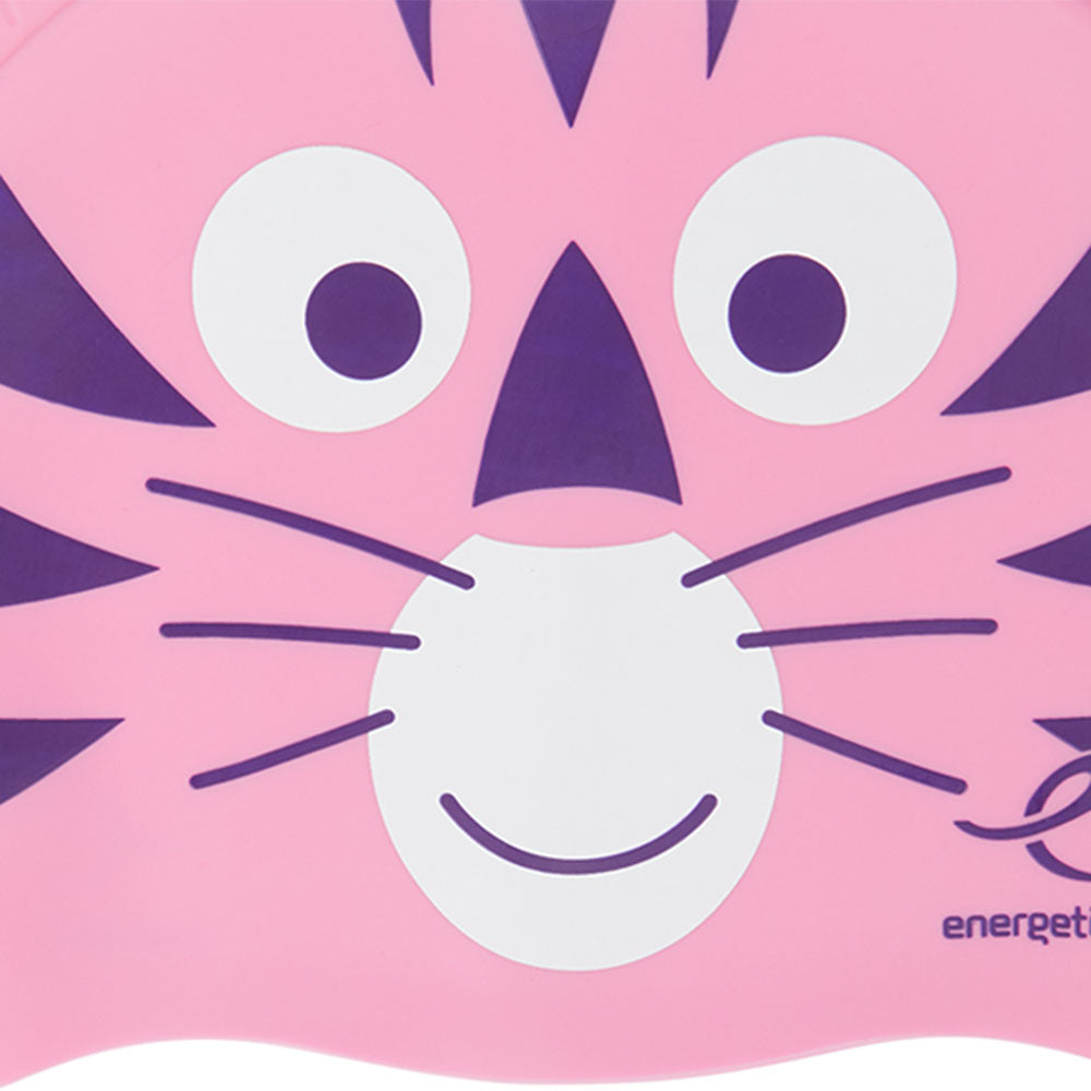 ENERGETICS Silicone Tiger Pink Kids Swim Cap - Supersports Thailand Supersports Thailand