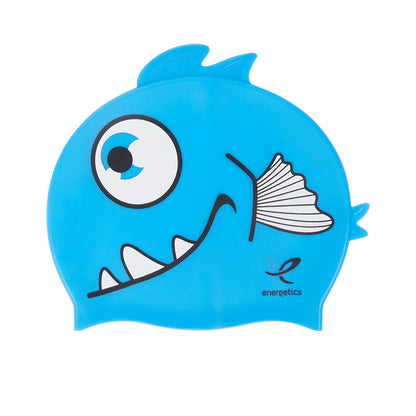 ENERGETICS Silicone Fish Blue Kids Swim Cap - Supersports Thailand