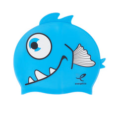 ENERGETICS Silicone Fish Blue Kids Swim Cap - Supersports Thailand