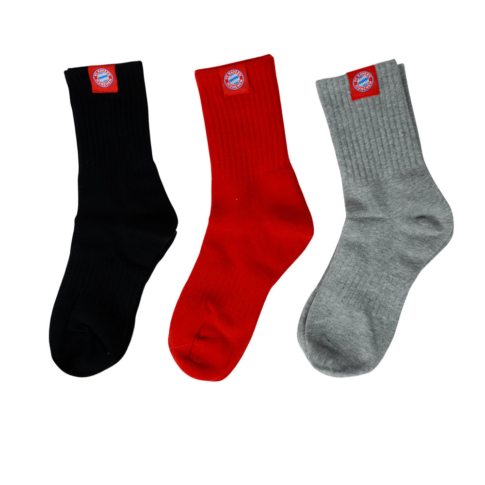 FC BAYERN MUNCHEN Set of Three ถุงเท้าผู้ใหญ่ (แพ็ค 3 คู่)