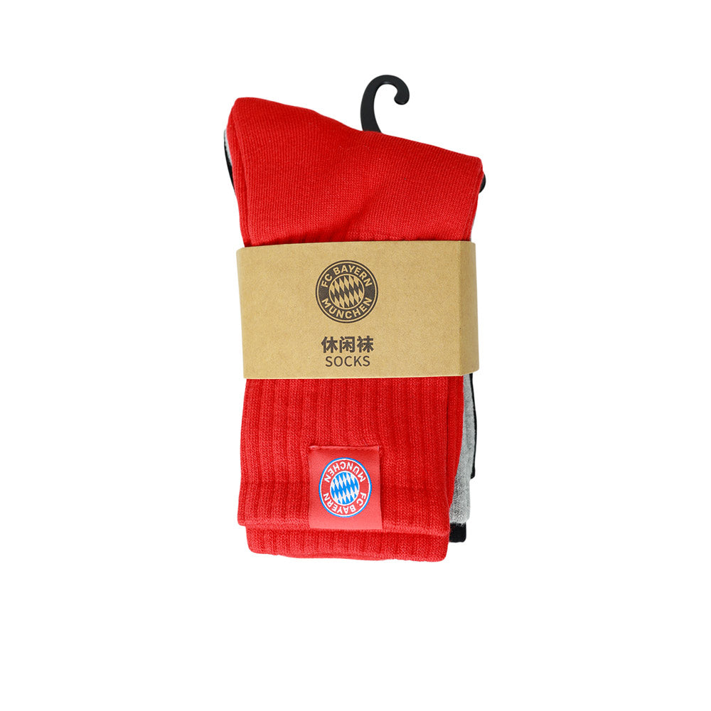 FC BAYERN MUNCHEN Set of Three ถุงเท้าผู้ใหญ่ (แพ็ค 3 คู่)