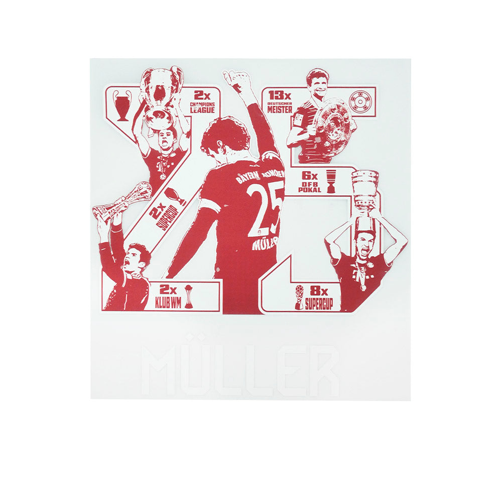 FC BAYERN MUNCHEN Thomas Muller 25 Home เบอร์สกรีนเสื้อ