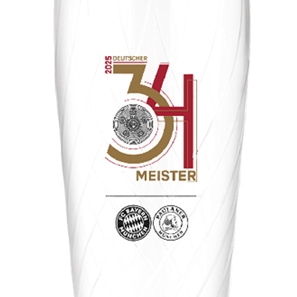 FC BAYERN MUNCHEN Bundesliga Winners 2024/25 Beer Glass
