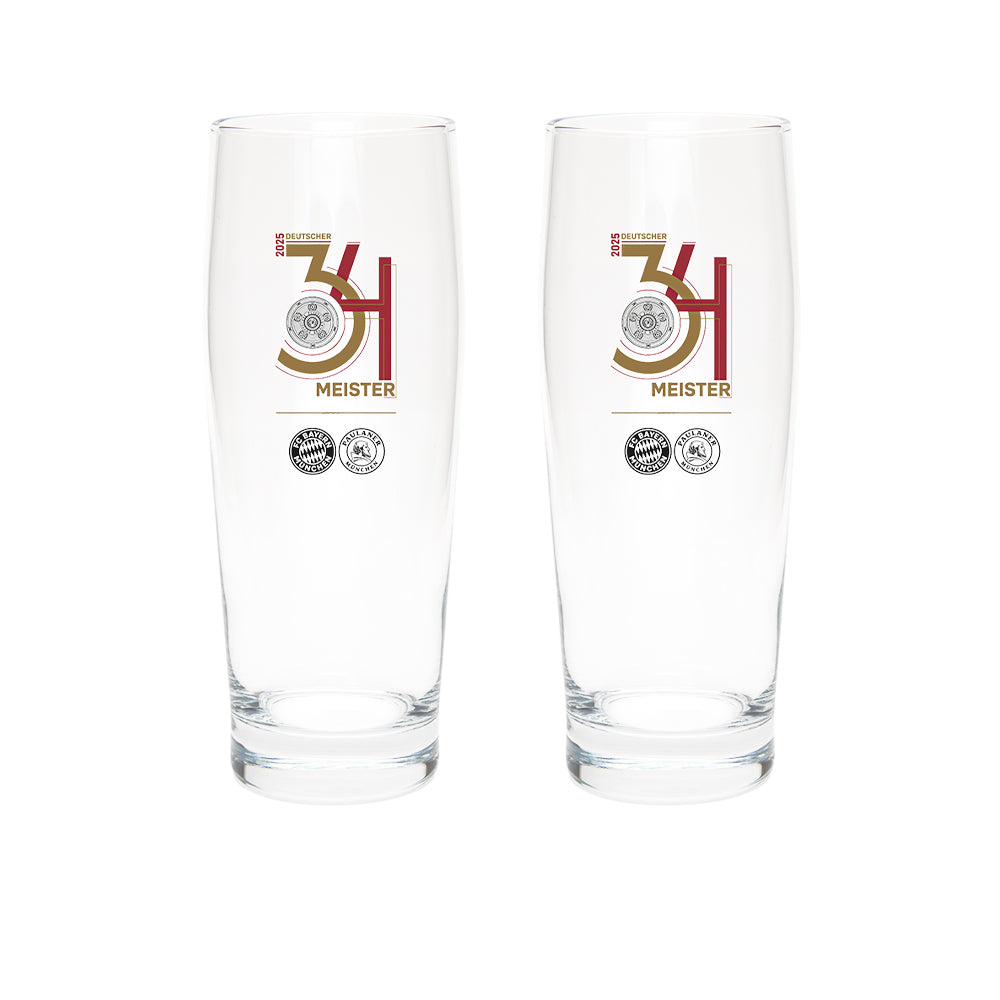 FC BAYERN MUNCHEN Bundesliga Winners 2024/25 Pint Glass