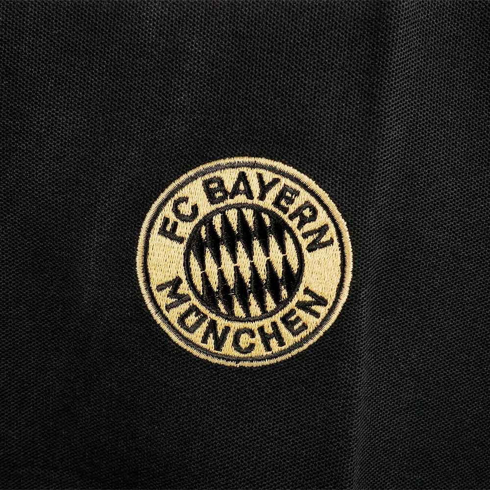 FC BAYERN MUNCHEN Gold Logo Men's Polo Shirt Supersports Thailand