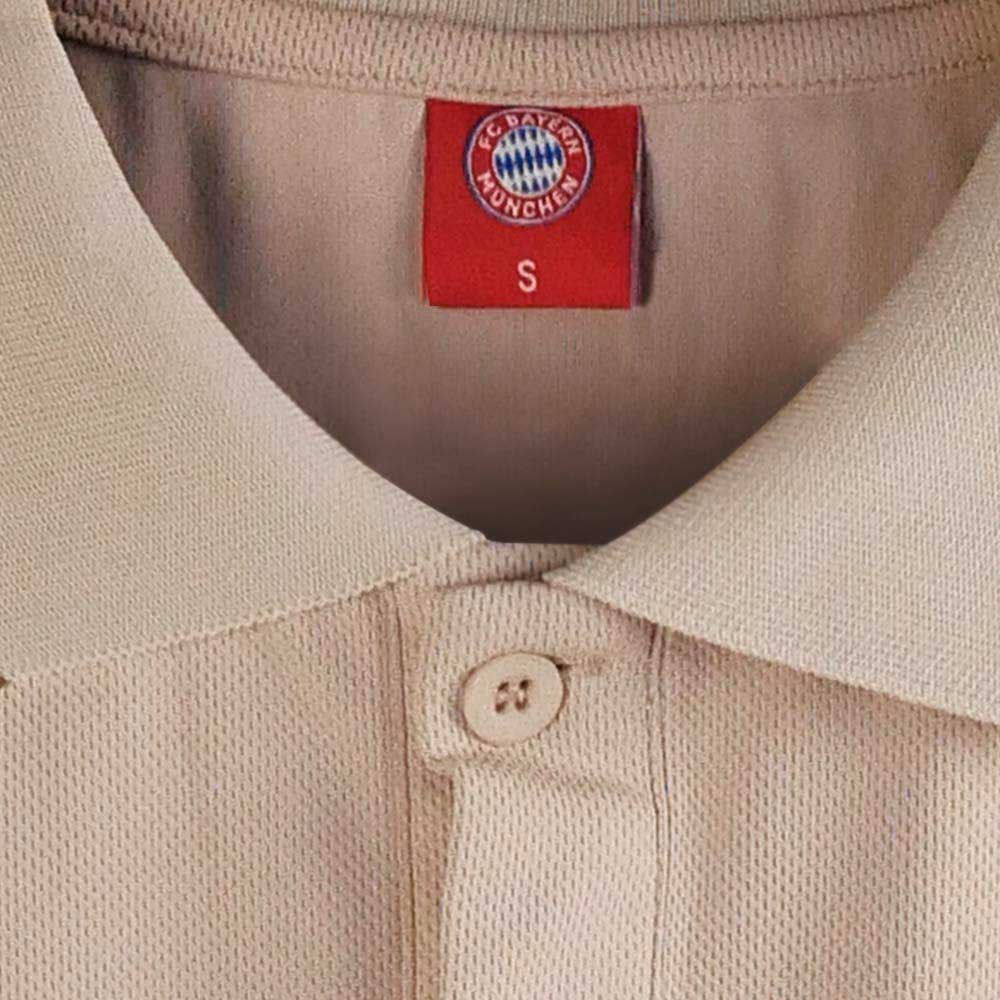 FC BAYERN MUNCHEN Beige Logo Men's Polo Shirt Supersports Thailand