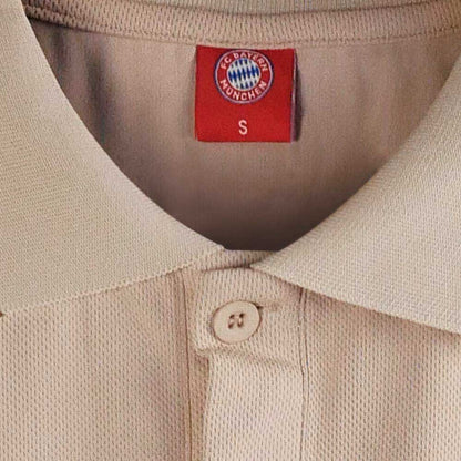 FC BAYERN MUNCHEN Beige Logo Men's Polo Shirt