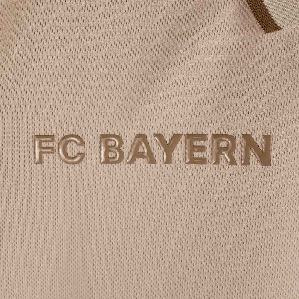 FC BAYERN MUNCHEN Beige Logo Men's Polo Shirt Supersports Thailand