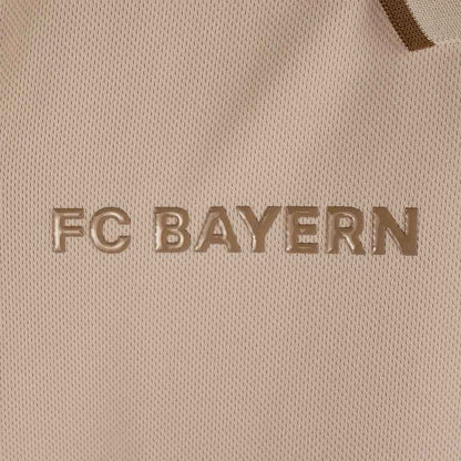 FC BAYERN MUNCHEN Beige Logo Men's Polo Shirt