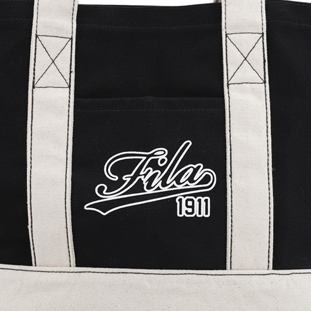 FILA Black Unisex Tote Bag - Supersports Thailand