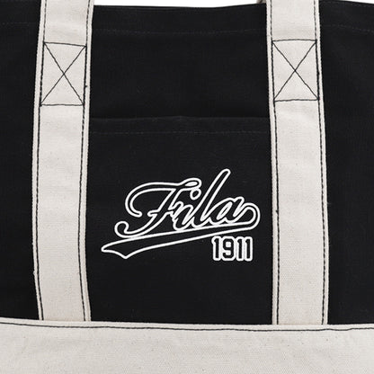 FILA Black Unisex Tote Bag - Supersports Thailand