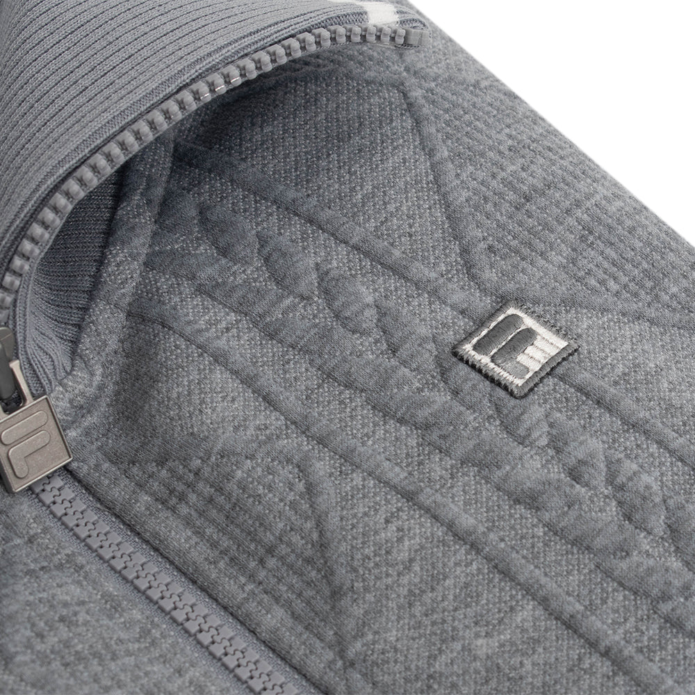 FILA Collared Knitted เสื้อแจ็คเก็ตออกกำลังกายผู้หญิง Supersports Thailand