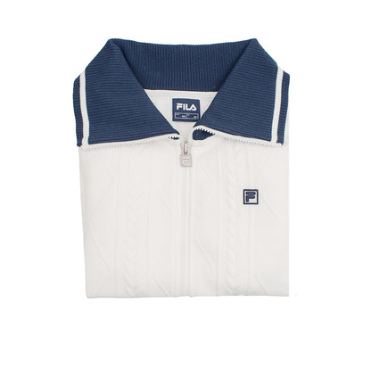 FILA Collared Knitted เสื้อแจ็คเก็ตออกกำลังกายผู้หญิง