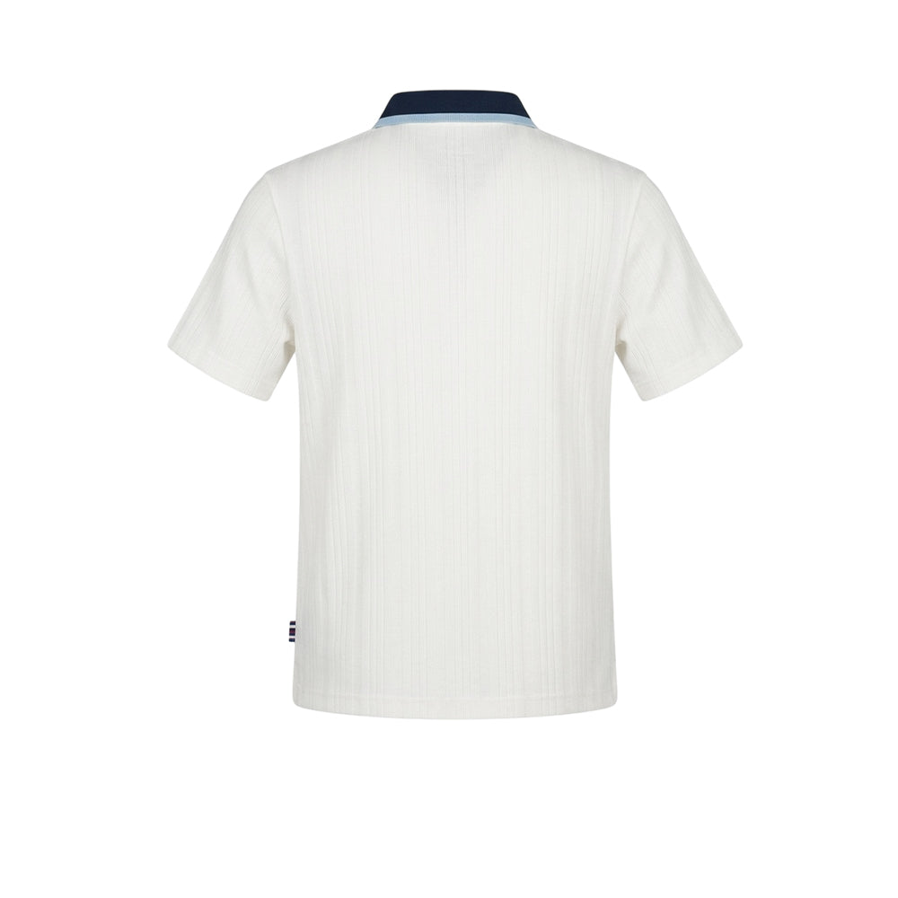 FILA Tennis Jacquard Collared เสื้อโปโลผู้ชาย Supersports Thailand
