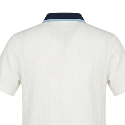 FILA Tennis Jacquard Collared เสื้อโปโลผู้ชาย
